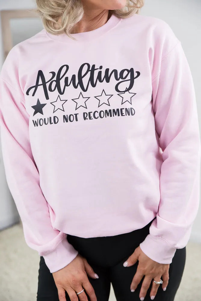 Adulting- One Star Crewneck