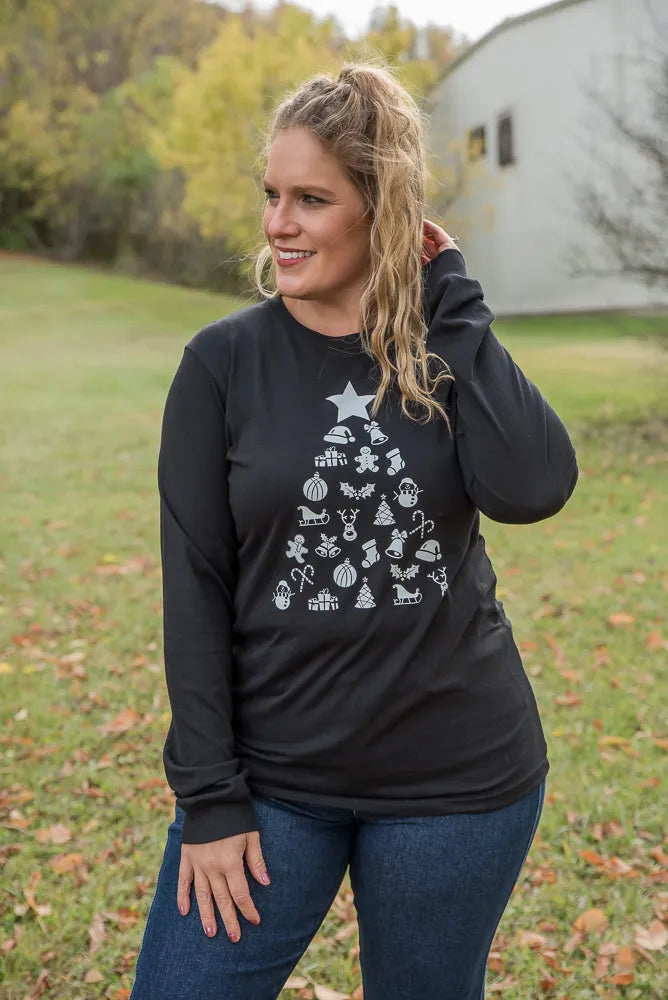 Decorate the Tree Long Sleeve Graphic Tee