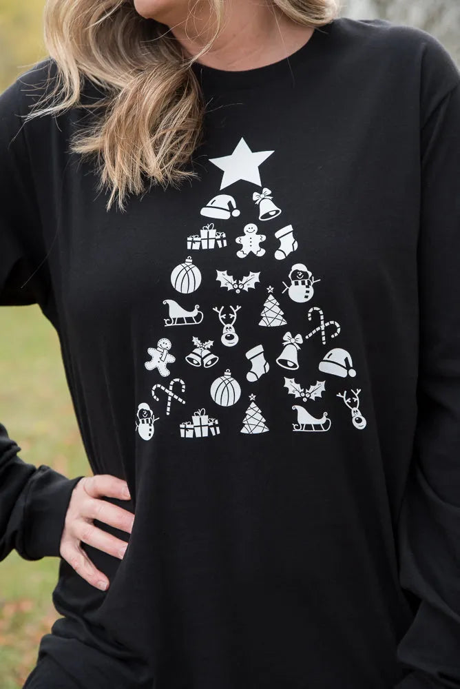 Decorate the Tree Long Sleeve Graphic Tee