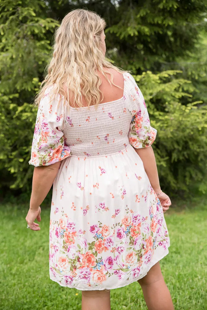 Elegant and Sweet Floral Dress