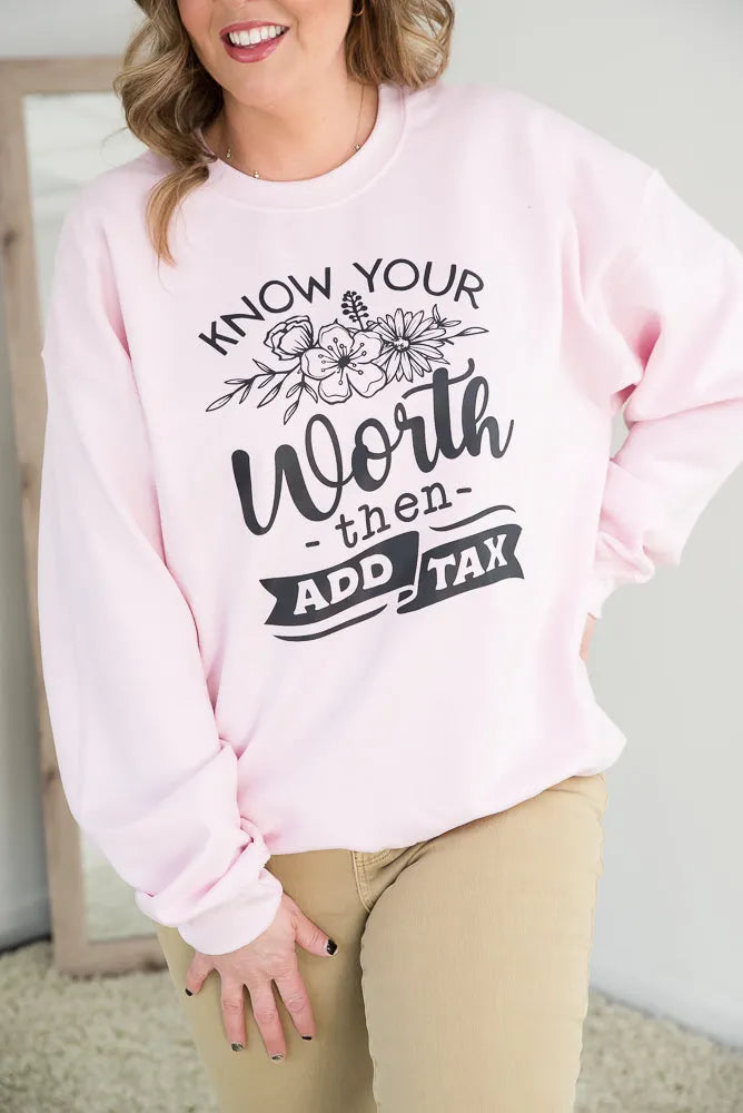 Know Your Worth Crewneck