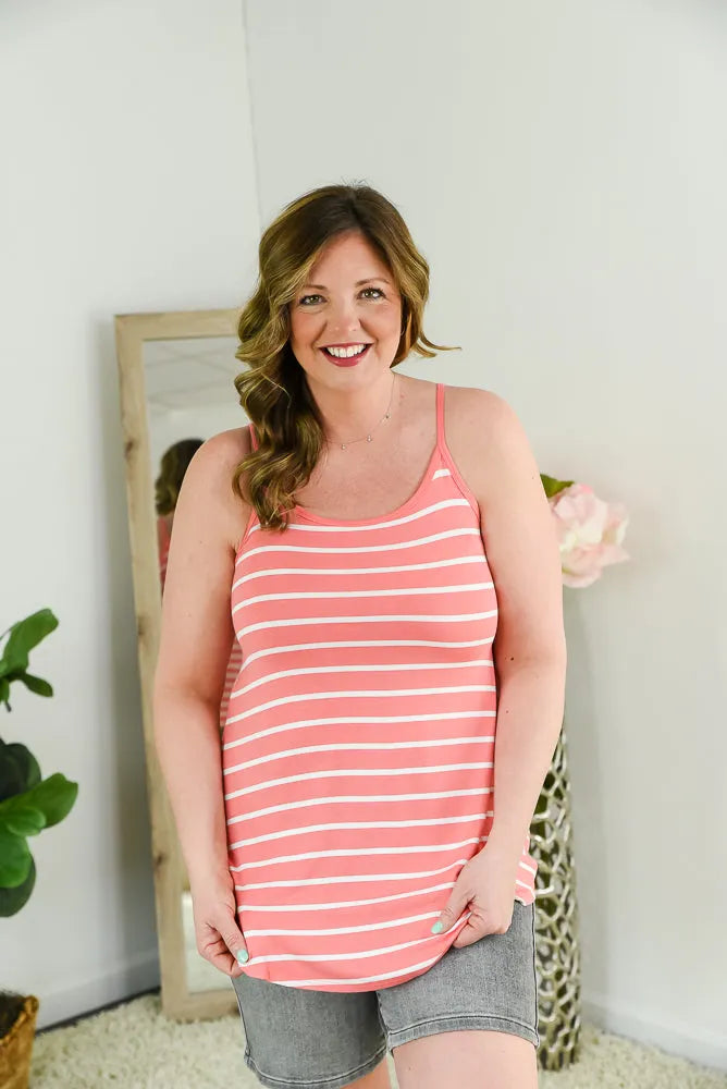 My Everything Reversible Tank in Coral