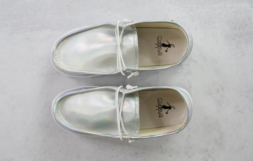 My Silver Iridescent Kayak Slides