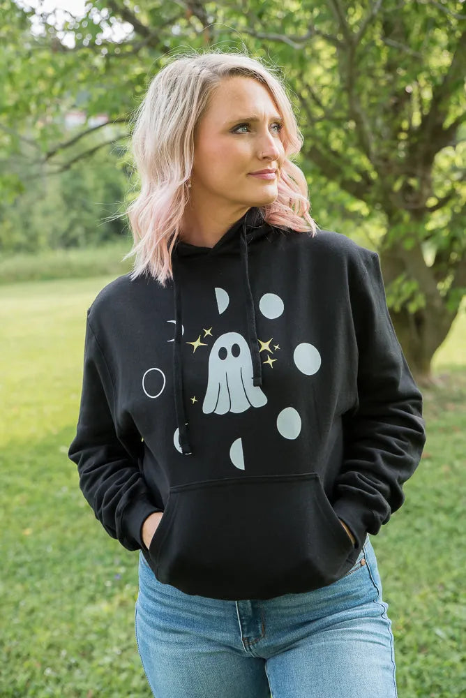 Phases of the Moon Graphic Hoodie