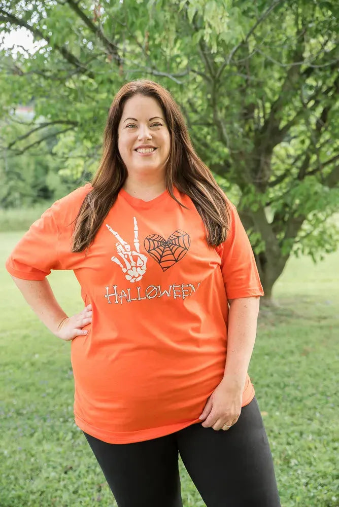 PT Peace Love Halloween Graphic Tee