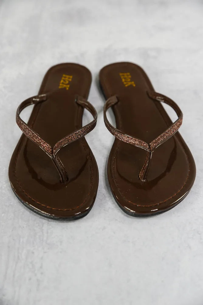 Sassy Sandals in Brown