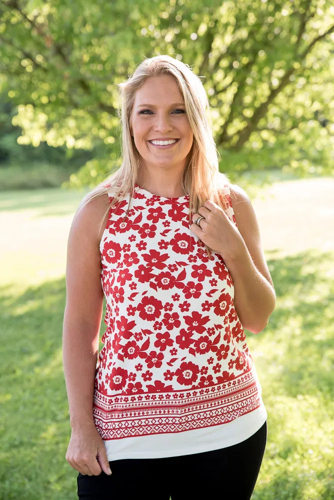 The Lady in Red Top