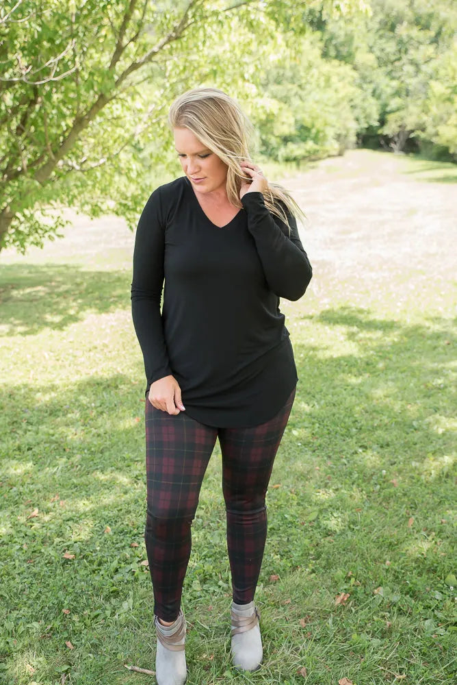 This Love Plaid Ponte Pants