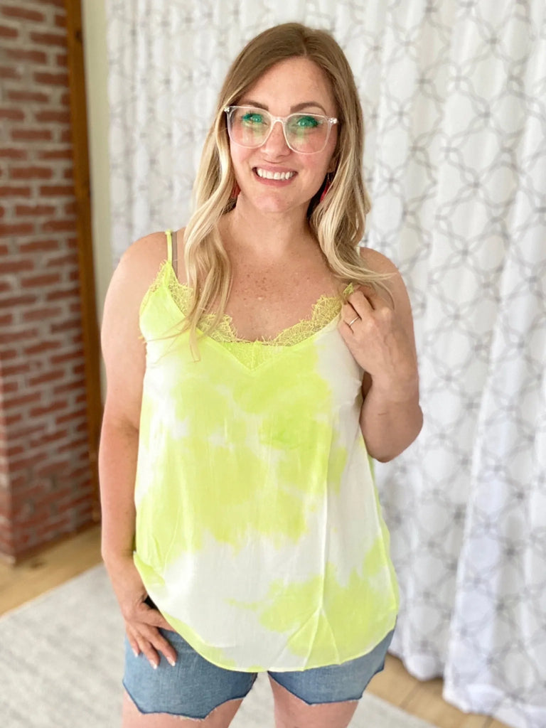 Love Into the Light Tank in Lime