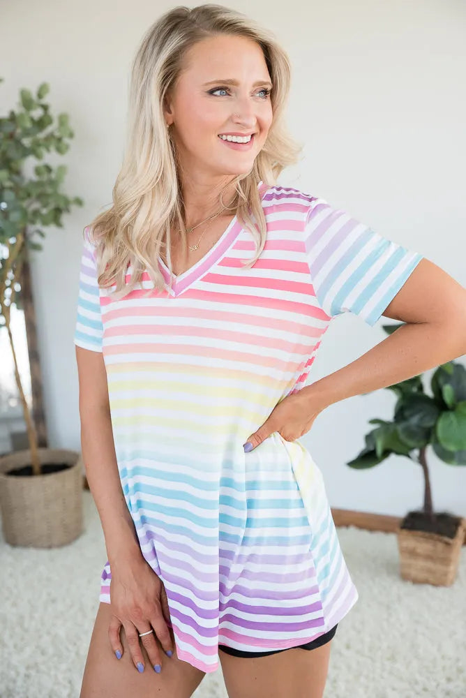 Sherbert Rainbow Top