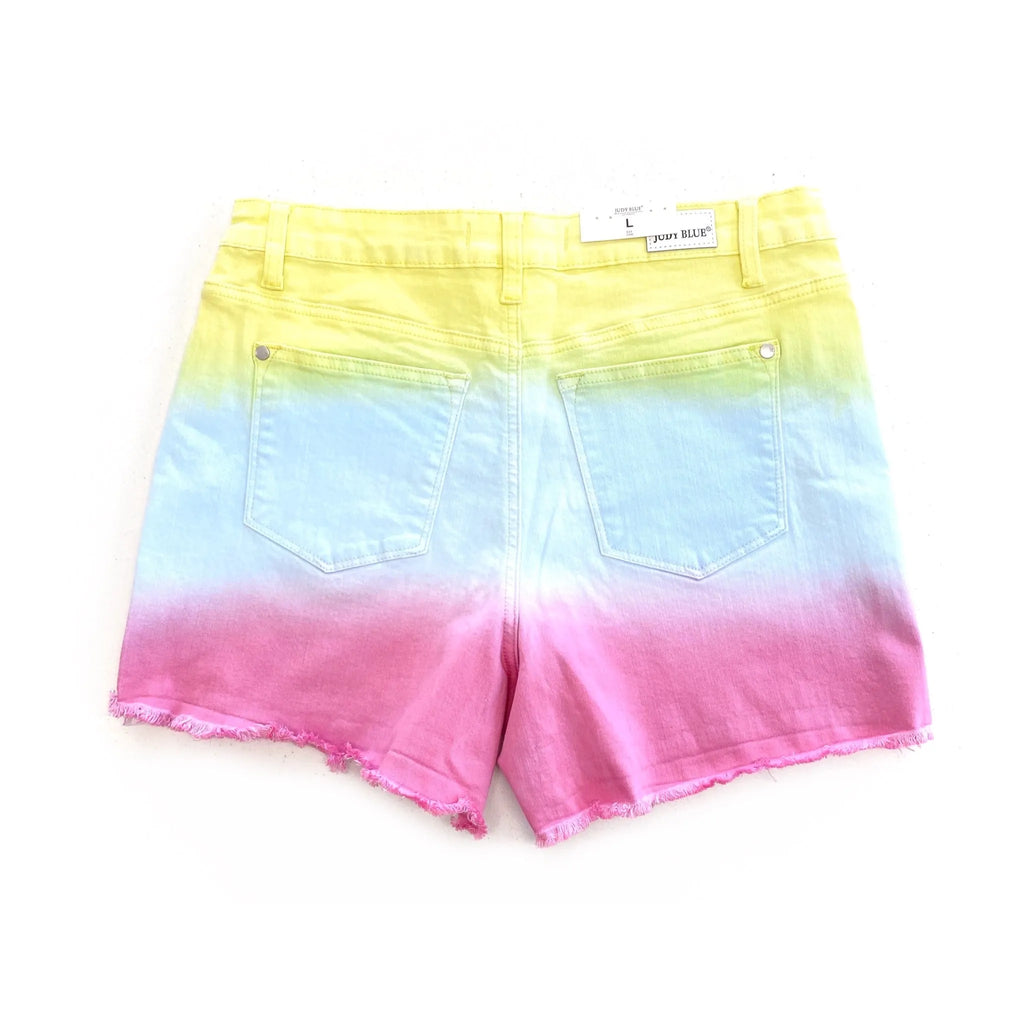 Somewhere Over The Rainbow Judy Blue Shorts