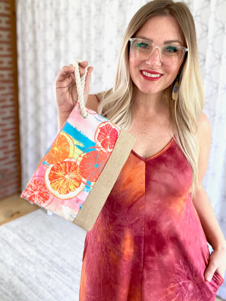 Summer Citrus Wristlet