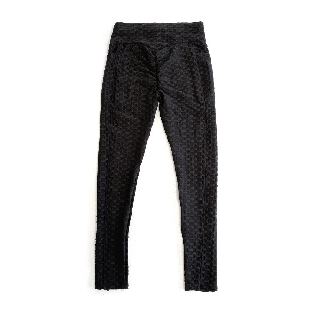 Take It Easy Tik-Tok Pocket Leggings in Black