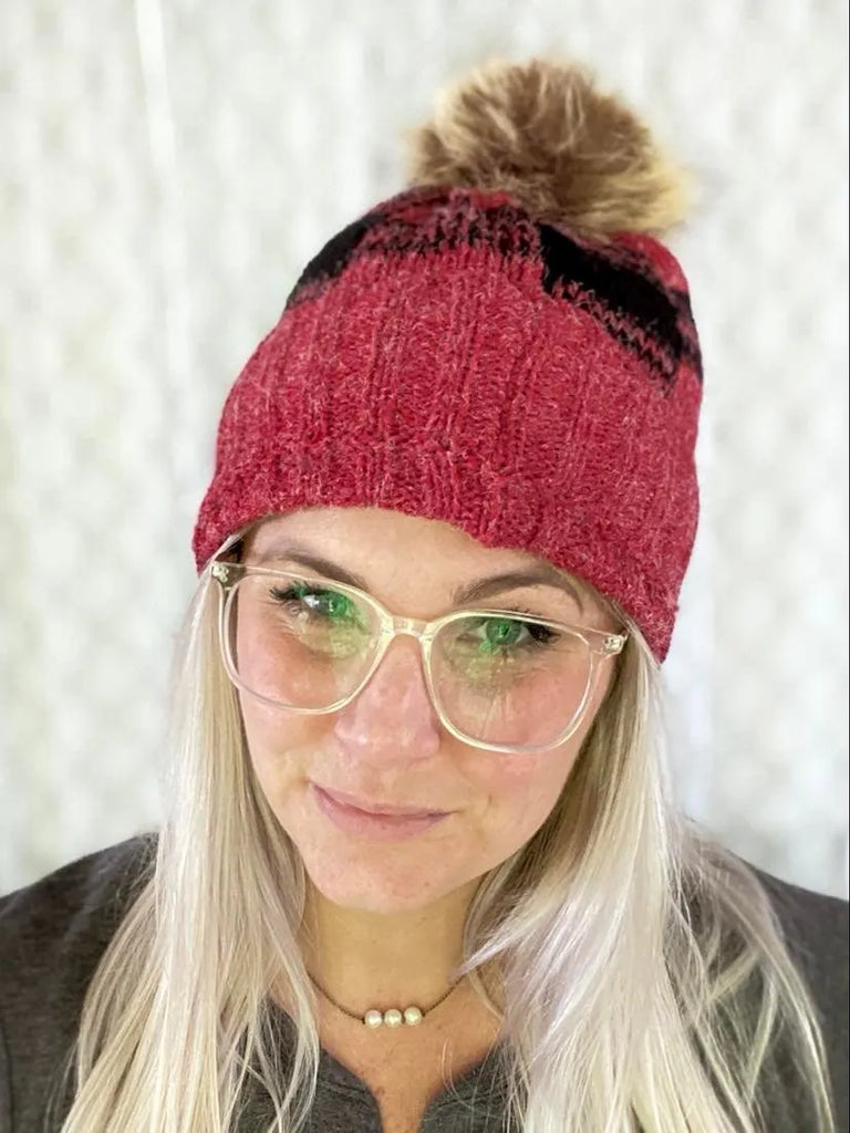 Winter Wonderland Beanie in Red